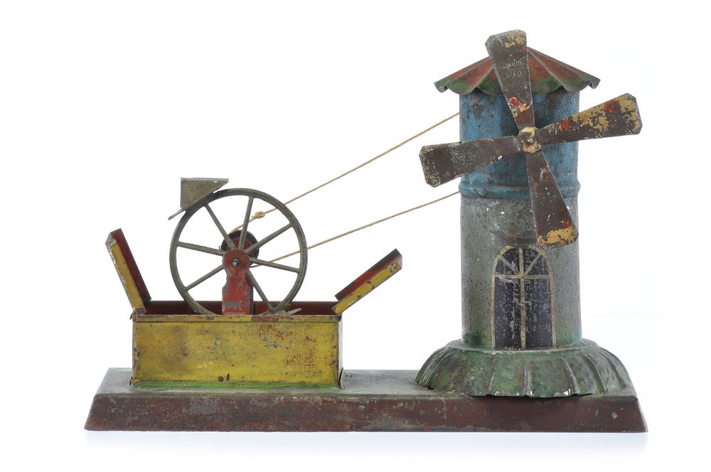 Lot 494: German Tin Windmill and Water Mill