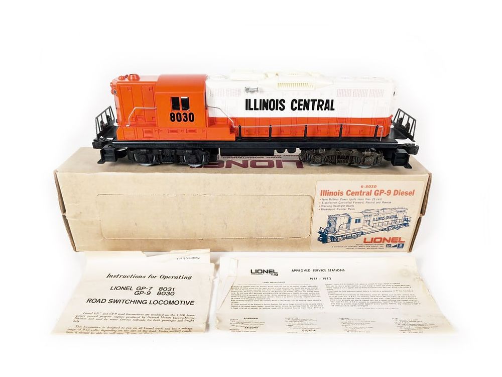 Lot 505: Lionel Illinois Central GP-9 Diesel Engine 6-8030 MIB