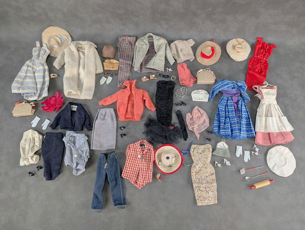 Lot 153: 1960's Barbie Ken and friends Clothing Lot