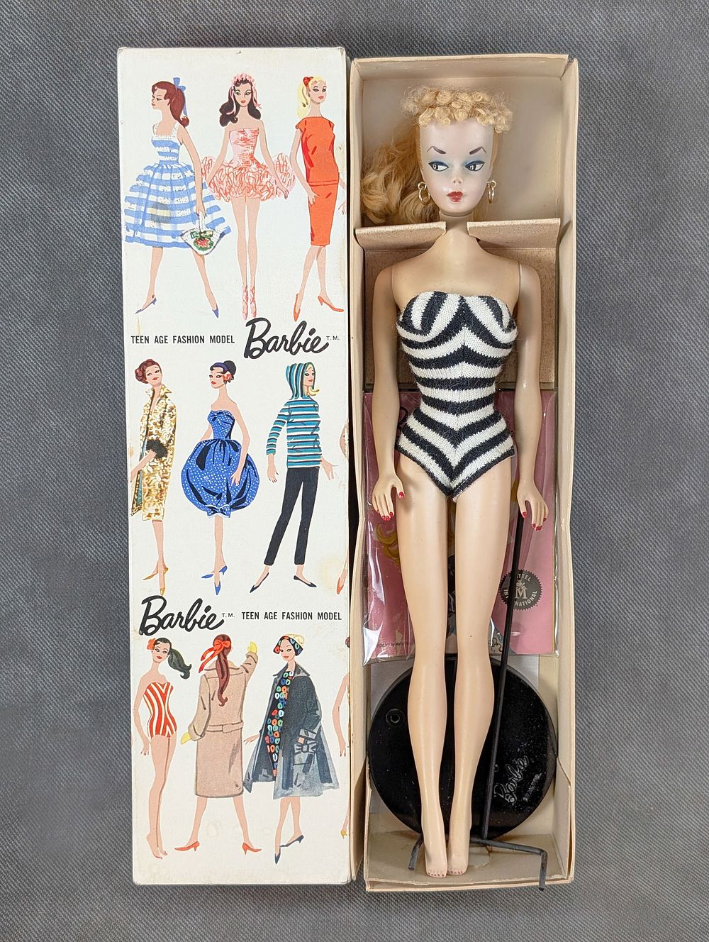 Lot 169: 1959 #2 Blonde Barbie Doll MIB Stunning and Rare