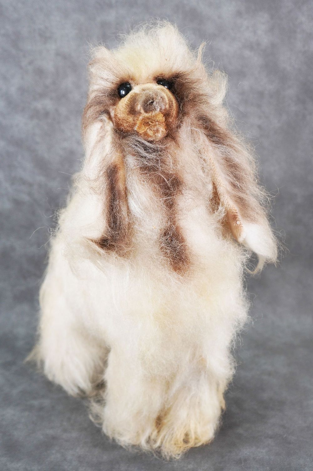 Lot 204F: Large Afghan Hound Dog Long Hair Stuffed Animal Adorable