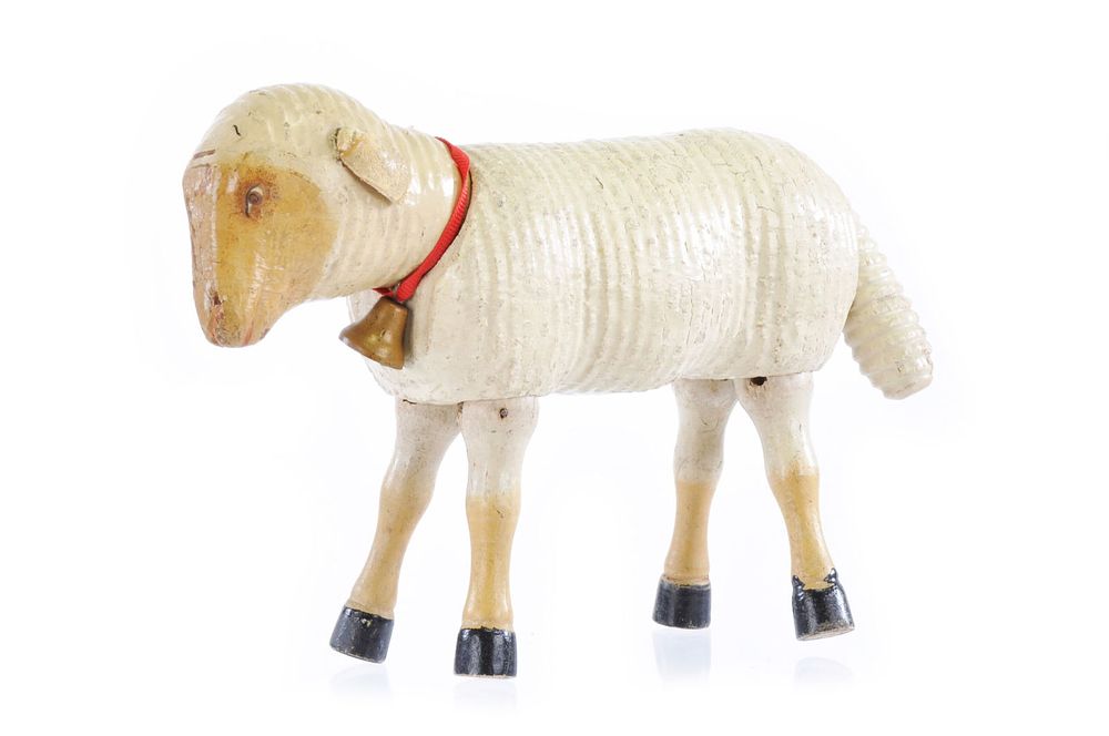 Lot 218: Desirable Schoenhut Little Lamb with Bell
