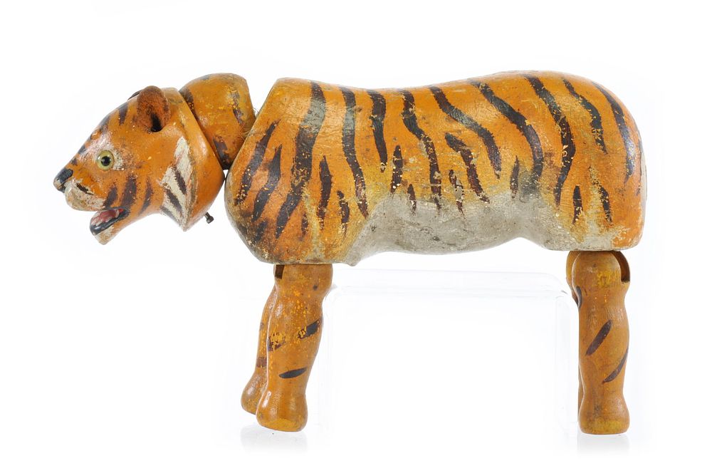 Lot 221: Glass Eye Schoenhut Circus Tiger