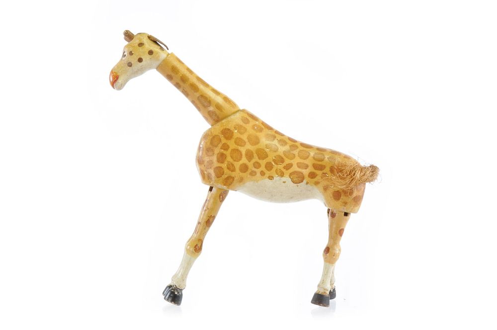 Lot 222: Schoenhut Giraffe Jointed Wood Circus Toy