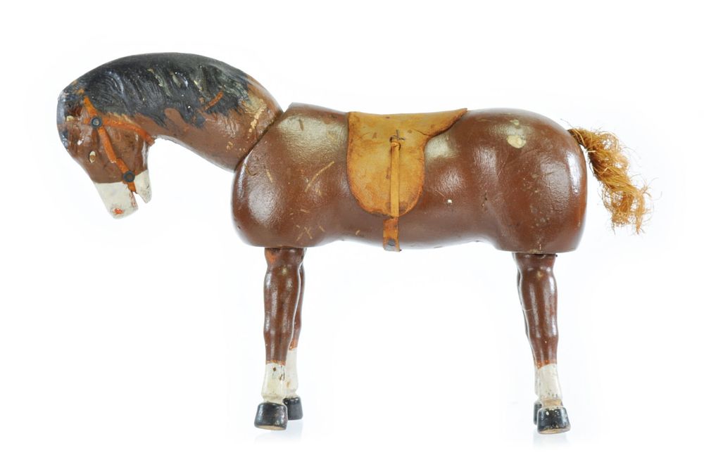Lot 233: Large Schoenhut Brown Horse