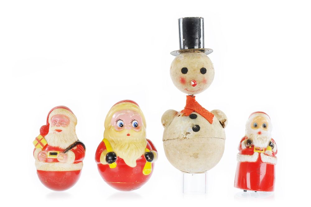 Lot 254: Santa Rolly Dolly and Snowman Figure Lot