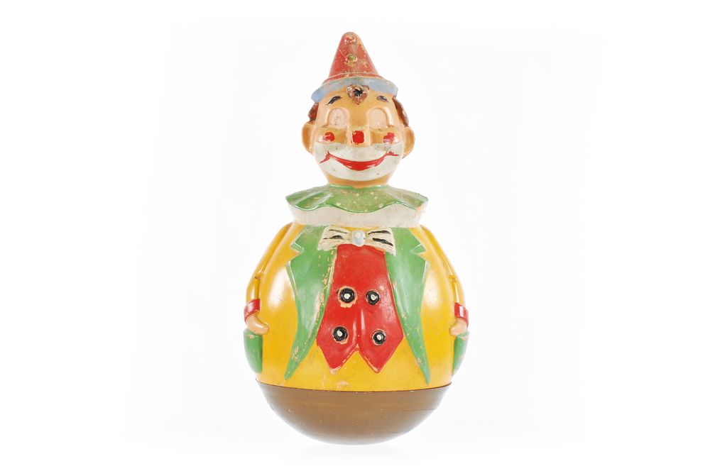 Lot 257: Yellow Jacket Clown Rolly Dolly