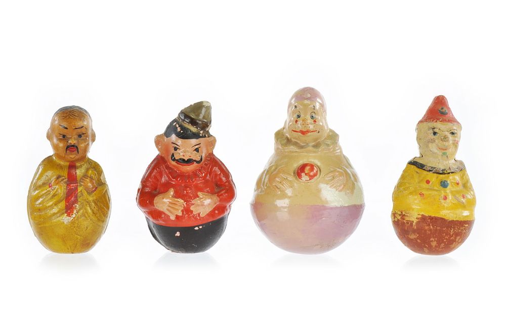 Lot 263: Comical Rolly Dolly lot of 4