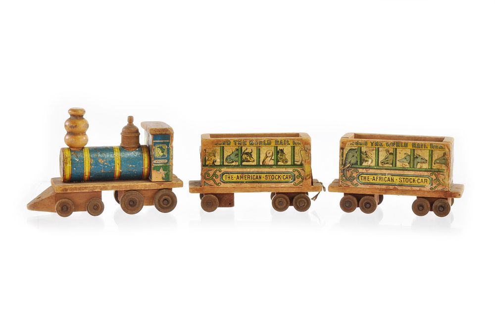 Lot 267: Early American Around the World Animal Train