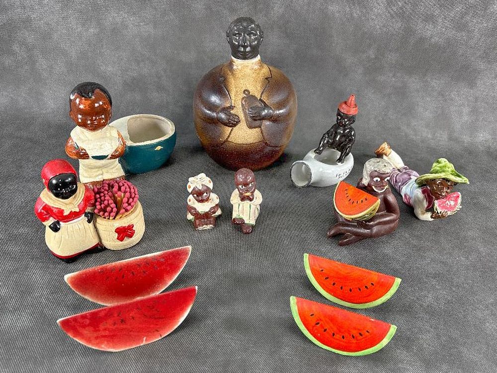 Lot 279: Great group of Assorted Black Americana Ceramics