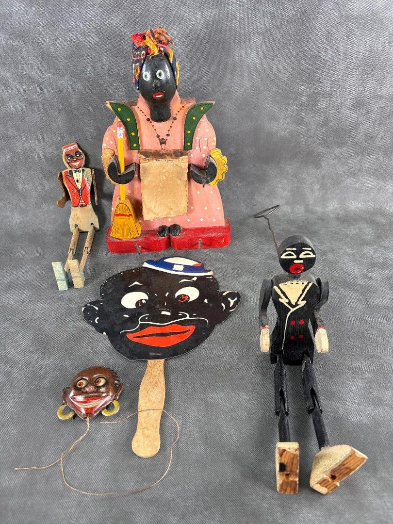 Lot 284: Black Americana Toy & Wood Lot