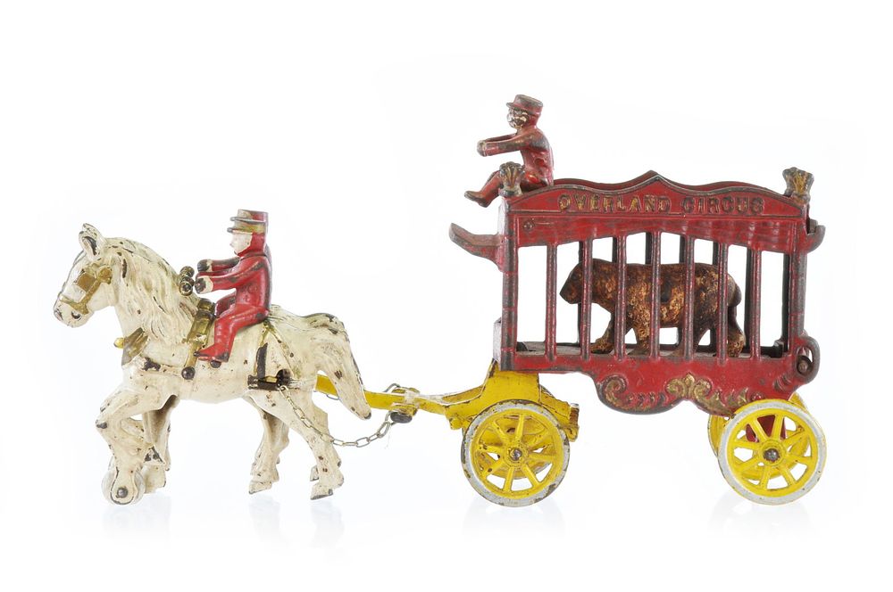 Lot 184: Kenton Overland Circus Cart with Horses