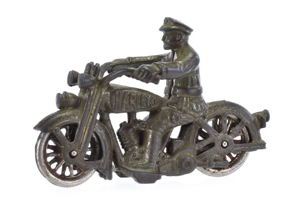 Lot 224: Hubley Harley Jr. Cast Iron Motorcycle