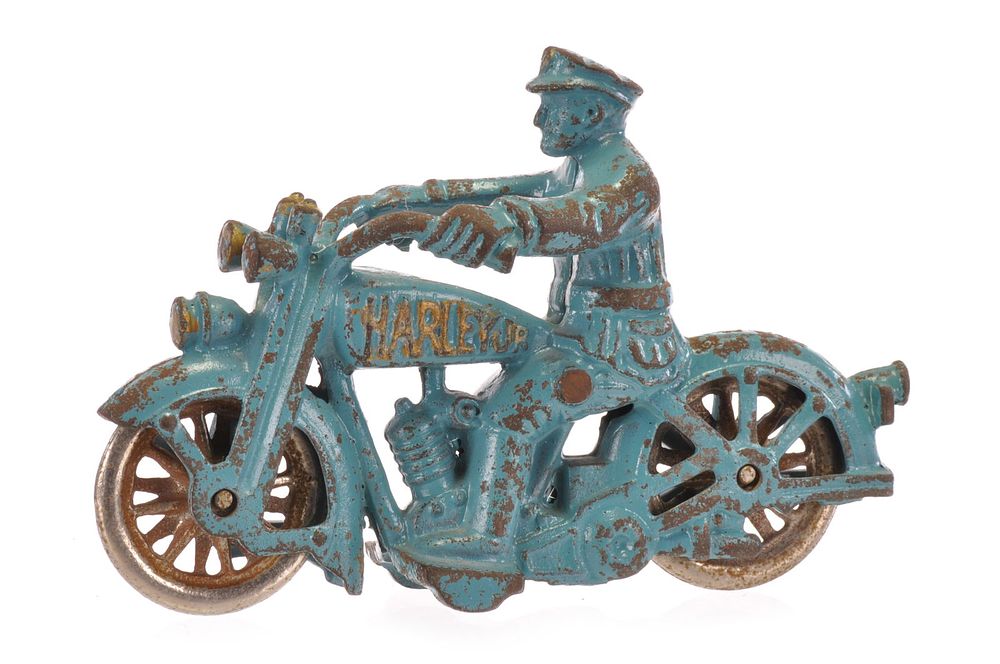 Lot 226: Blue Harley Davidson Cop Motorcycle