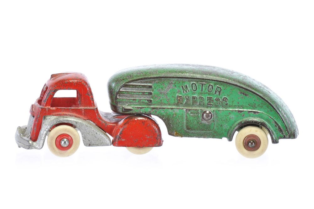 Lot 237: Hubley Motor Express Multi Color Moving Van