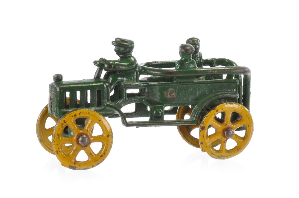 Lot 278: Hubley Patrol Wagon in Green Cast Iron