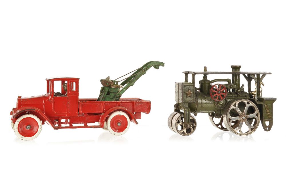Lot 295: Arcade International Harvester Tow and Hubley Roller