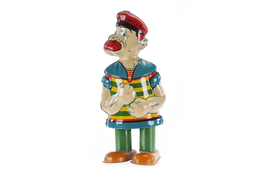 Lot 332: J. Chein ca. 1930’s Tin Litho Windup Barnacle Bill the Sailor