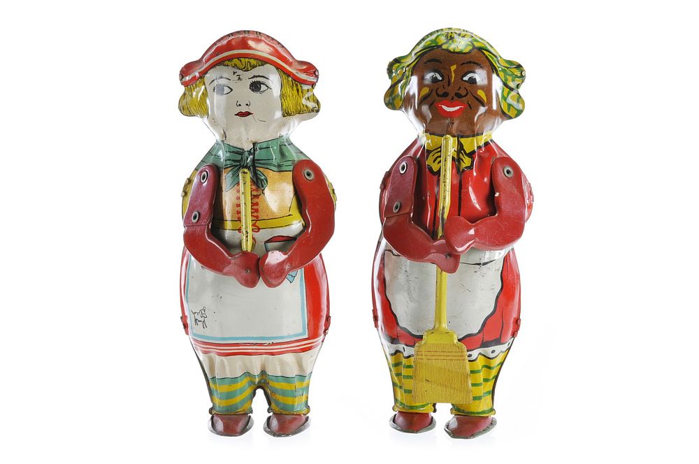 Lot 336: Lindstrom ca. 1920s Sweeping Maids, Sweeping Mammy and Sweeping Katinka