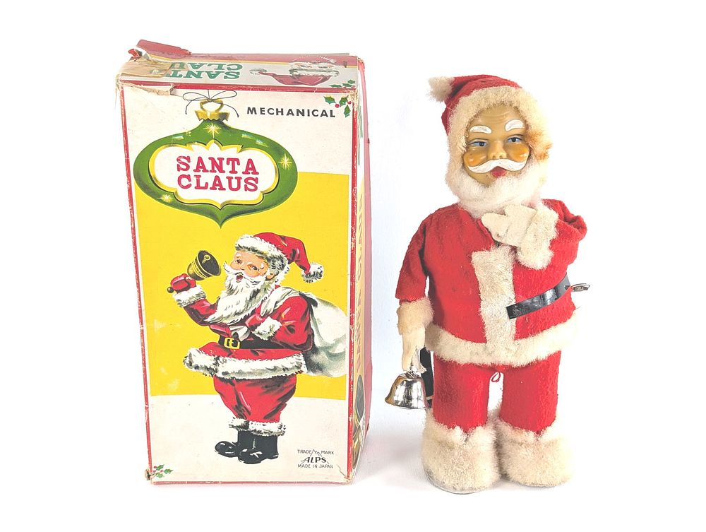 Lot 390: Alps Japanese Mechanical Windup Santa Claus Boxed Works