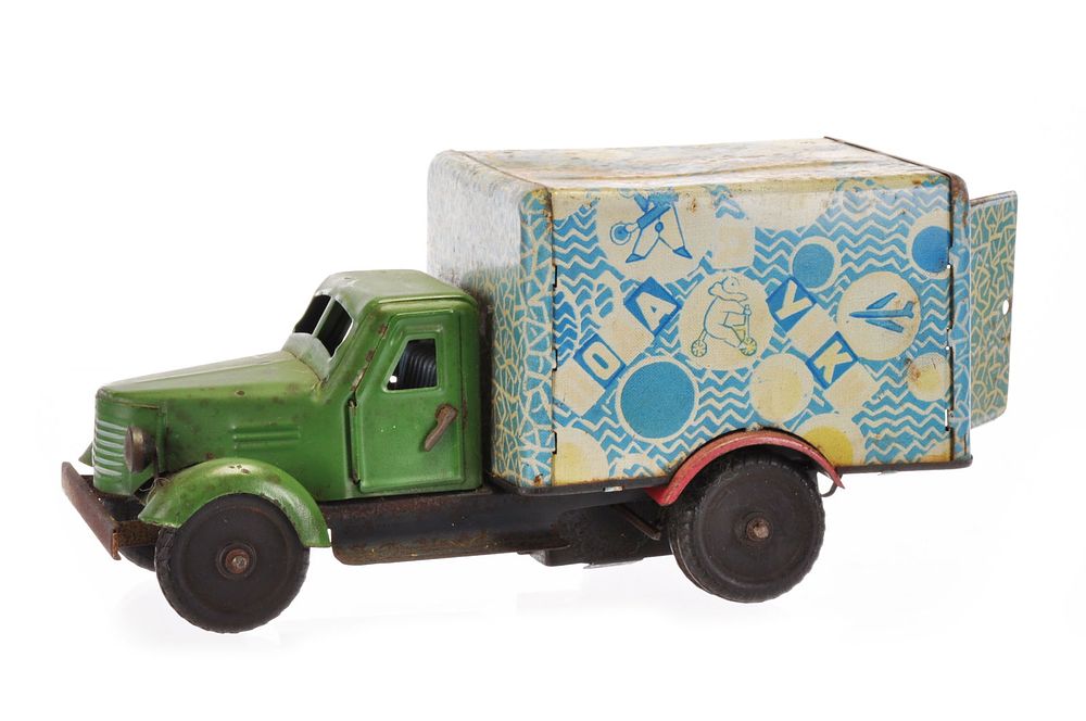 Lot 414: USSR Tin Toy Delivery Truck CCP, Soviet