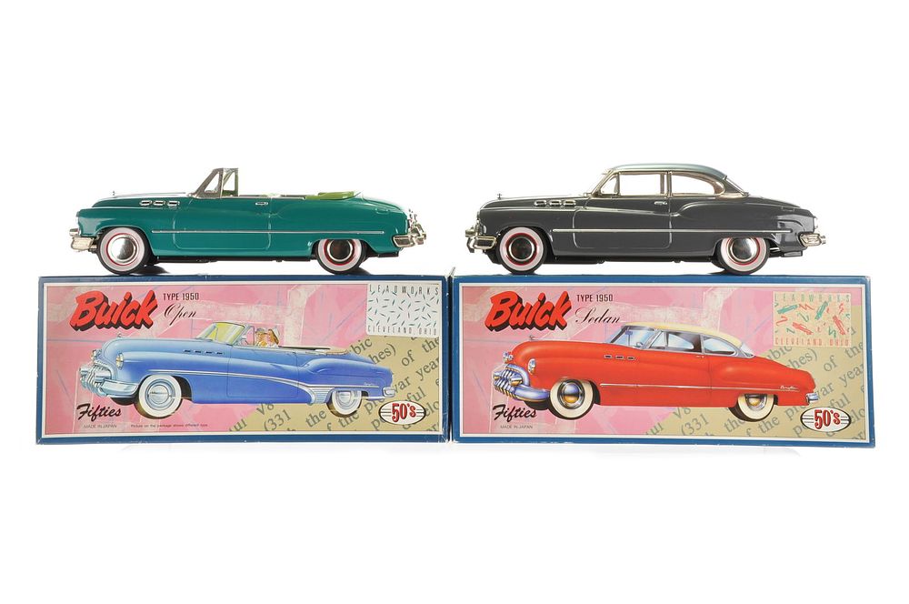 Lot 417: Buick Convertible and Hardtop 1950 Japanese Tin Cars Boxed