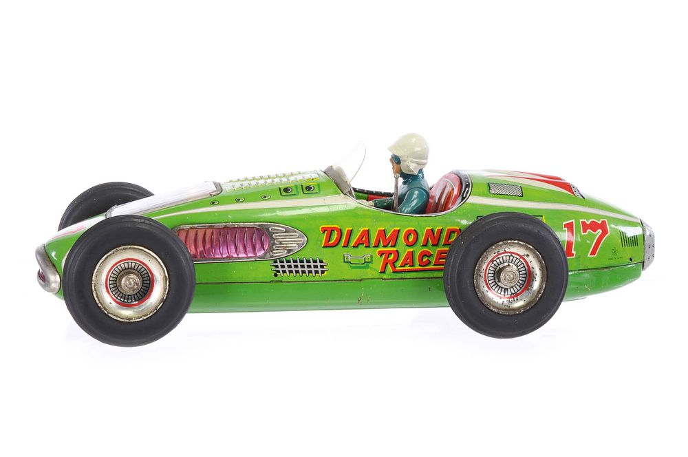 Lot 438: Yonezawa Diamond Racer #17 Tin Car, Japan