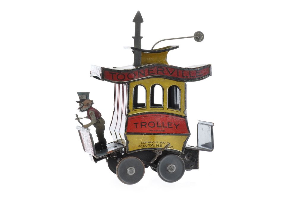 Lot 445: Toonerville Trolley by H. Fischer and Nifty Toys, Tin Windup