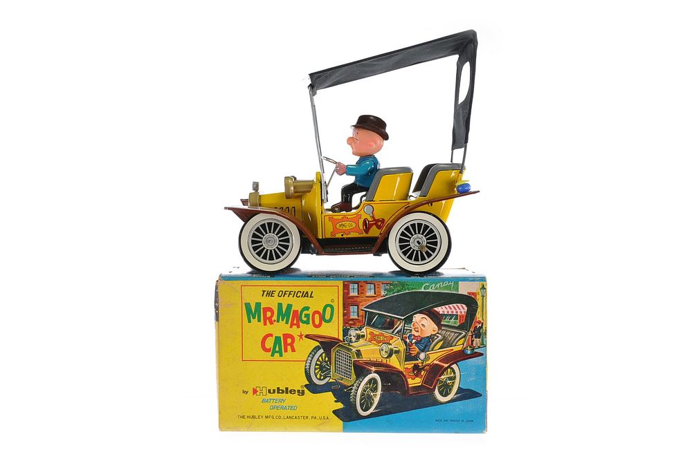 Lot 518: Mr Magoo Car by Hubley Tin With Box
