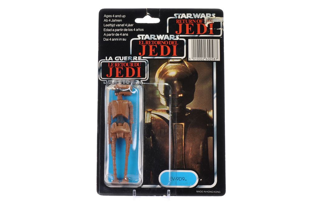 Lot 568: Star Wars Return of the Jedi EV-9D9 Droid on Card