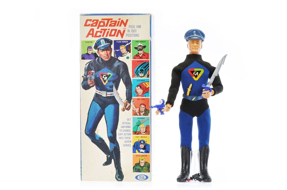 Lot 569: Ideal Captain Action Figure with Box