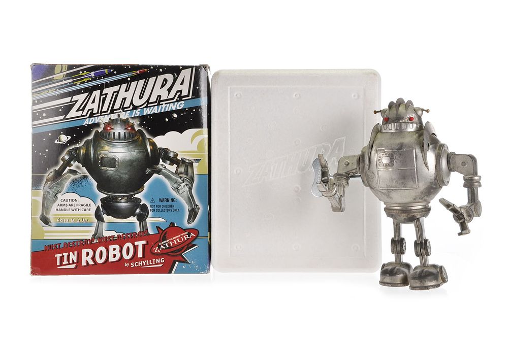 Lot 596: Schylling Zathura Tin Space Robot Toy Boxed
