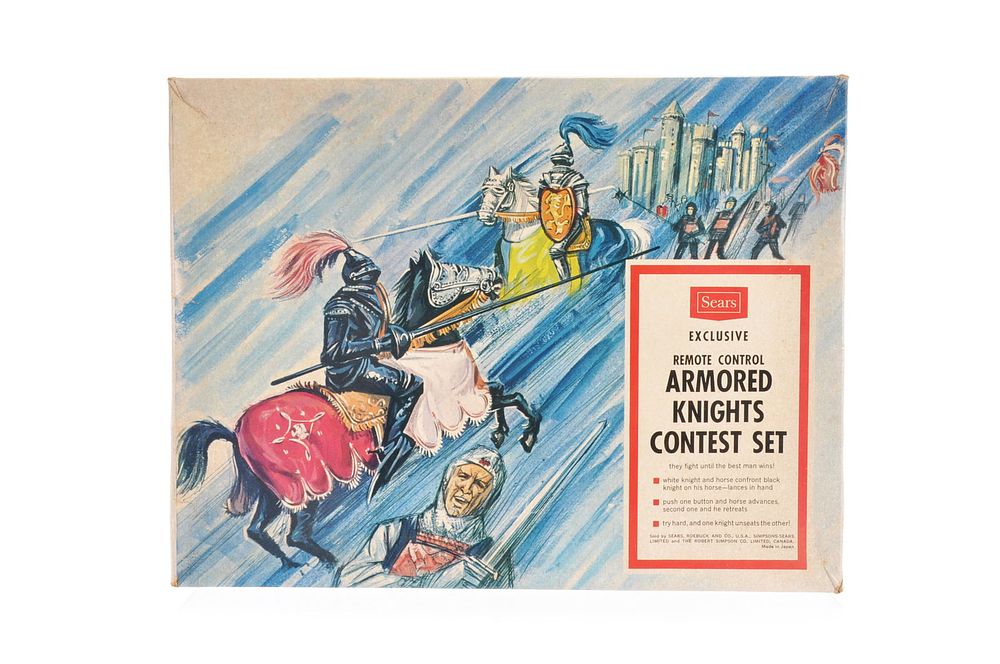 Lot 600: Boxed Sears Armored Knights Battery Operated Set with Box