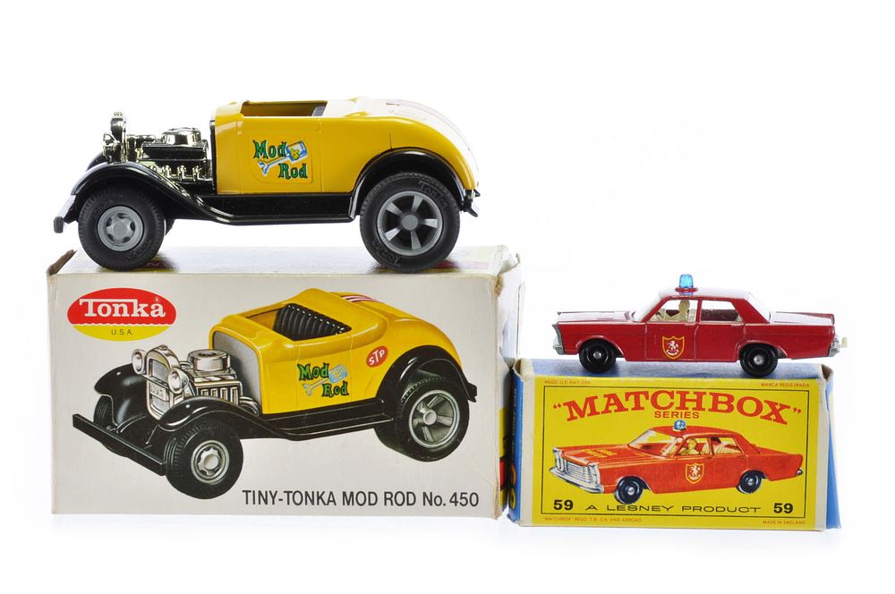 Lot 602: Tonka Mod Rod No. 450 and Matchbox No. 59 Boxed Toys