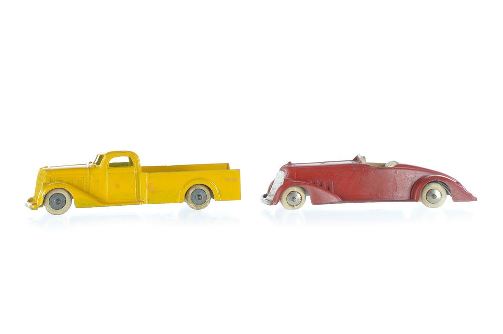 Lot 606: Large Tootsietoy Jumbo Pickup Truck and Auburn Diecast Toys