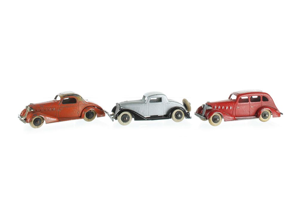 Lot 608: Tootsietoy LaSalle Sedan and Coupe with Graham Silver Diecast