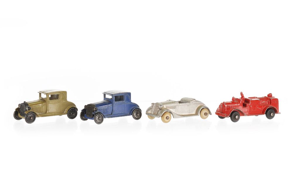 Lot 613: Four Tootsietoy Vehicle Lot with Model Ts