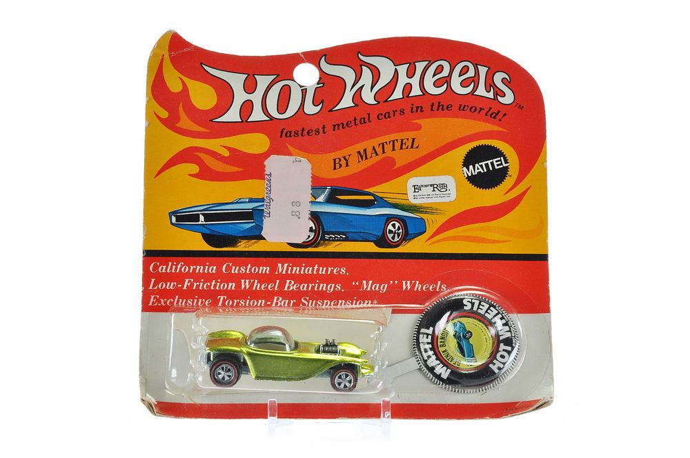 Lot 625: Gold Dual Carb Beatnik Bandit Redline Hotwheels US