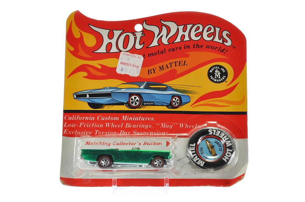 Lot 627: Green Carded T-Bird Redline Hotwheels Carded