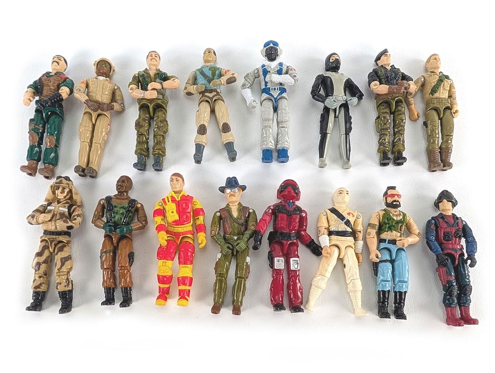 Lot 631: 1980's Group of 16 GI Joe 3 3/4" Action Figures