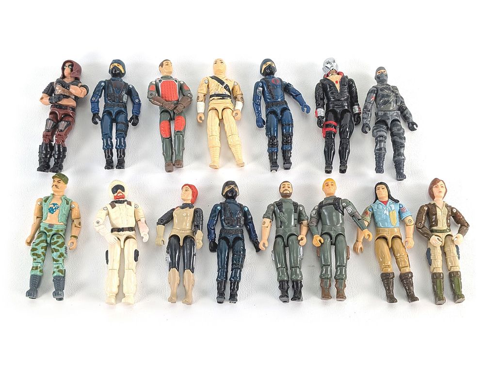 Lot 633: 1980's Group of 15 GI Joe 3 3/4" Action Figures