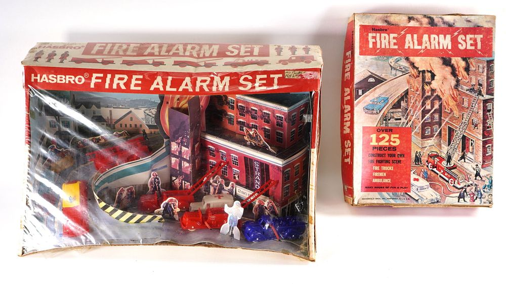 Lot 78B: Hasbro Fire Alarm Playset RARE Store Display plus Normal Playset MIB