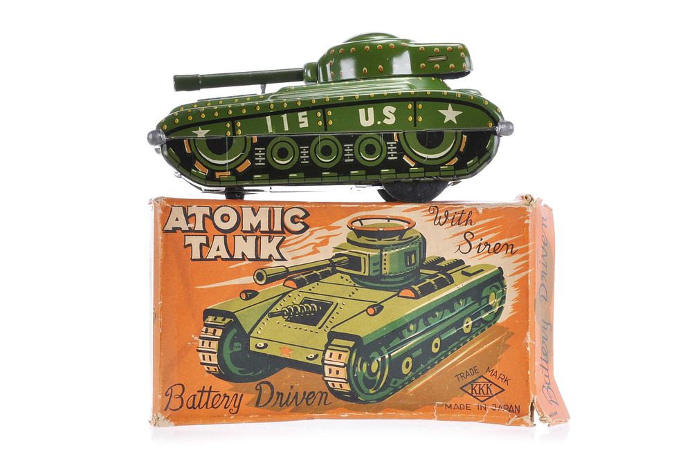 Lot 546: U.S. Atomic Tank with Siren by K.K.K., Japan