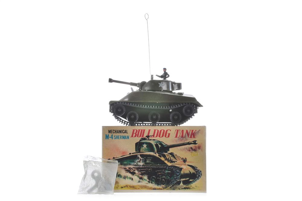 Lot 556: M-4 Sherman Mechanical Bulldog Tank by San, Japan