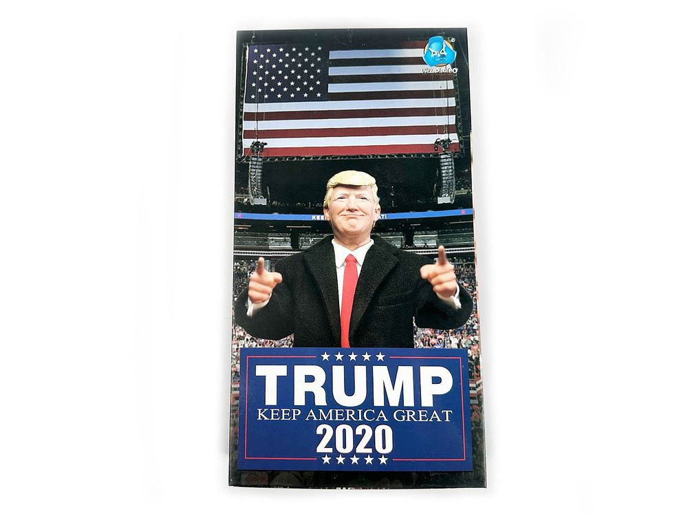 Lot 646: 1/6 DID Trump 2020 Action Figure with Box