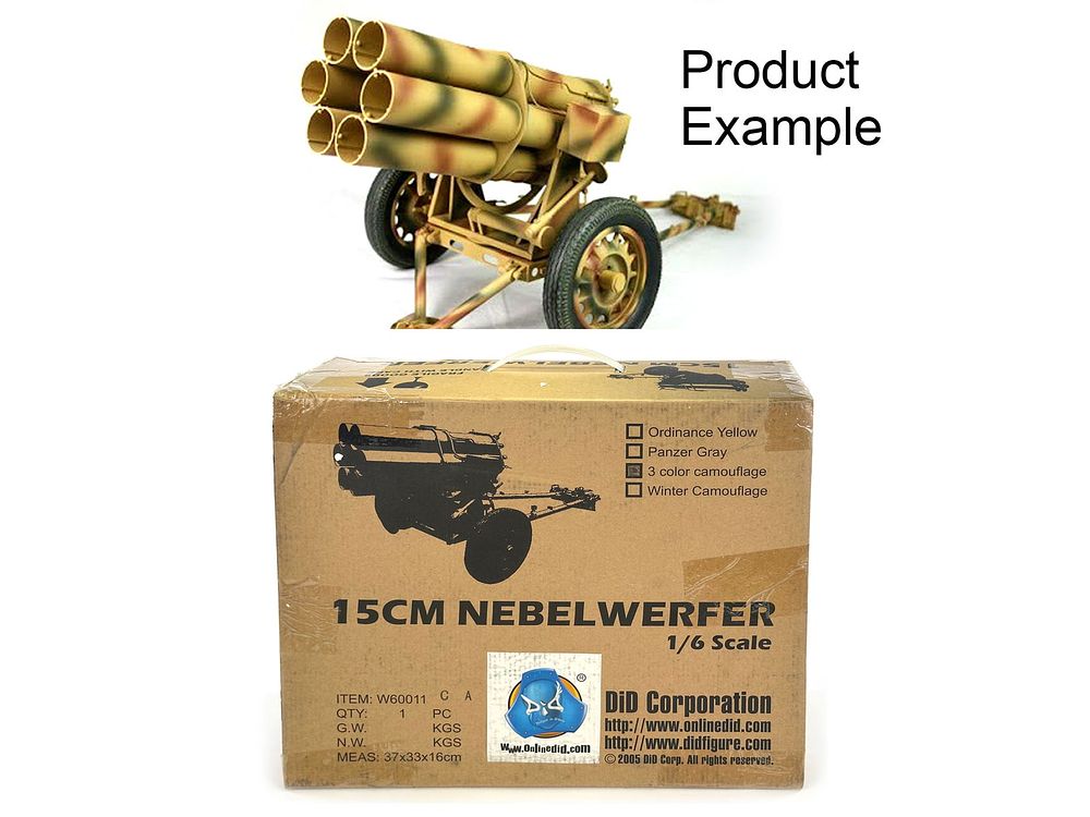 Lot 671: 1/6 DID German Nebelwerfer 15cm Camo Pattern