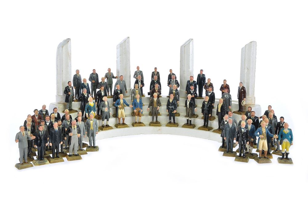 Lot 679: Marx Full Hall of Presidents Playset with Bonus Set
