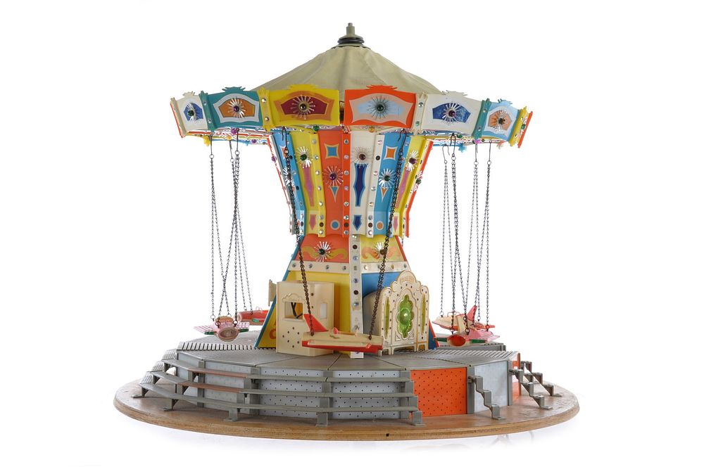 Lot 685: Store Display Plastic Mid-Century Modern Gem Space Toy Carousel