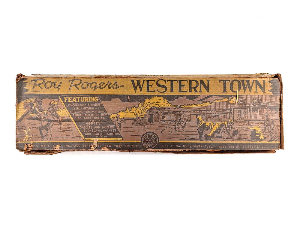 Lot 689: Marx Roy Rogers Western Town No. 4258 Playset in Original Box