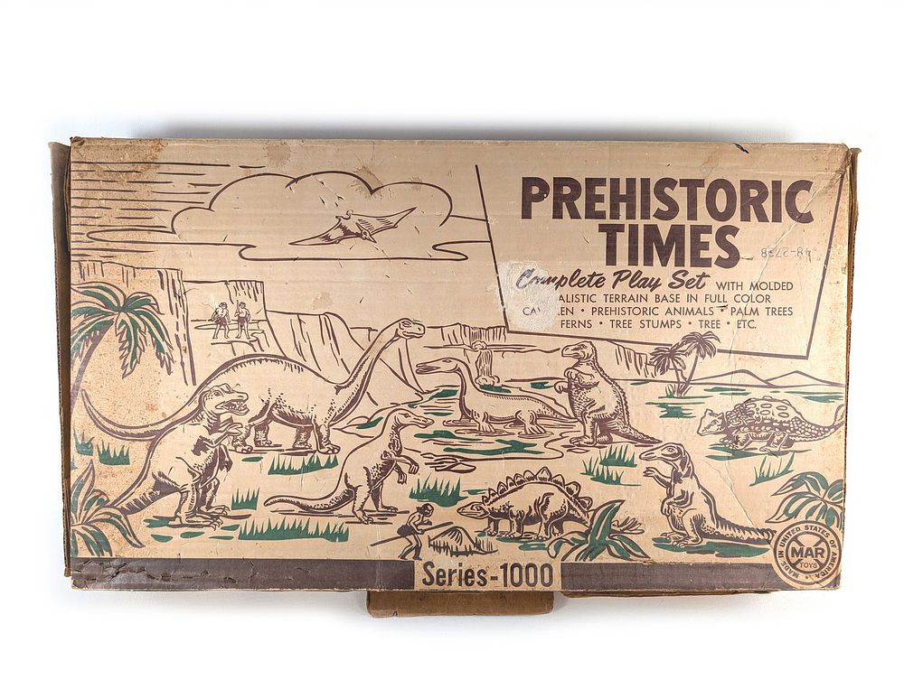 Lot 692: Marx Prehistoric Times Playset No. 3390 Series 1000